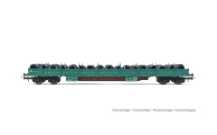 Rivarossi HR6553 - H0 - Rungenwagen Res mit Drahtrollen, FS, Ep. VI